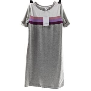 Love, Fire Girls Grey T-shirt Dress Size Large